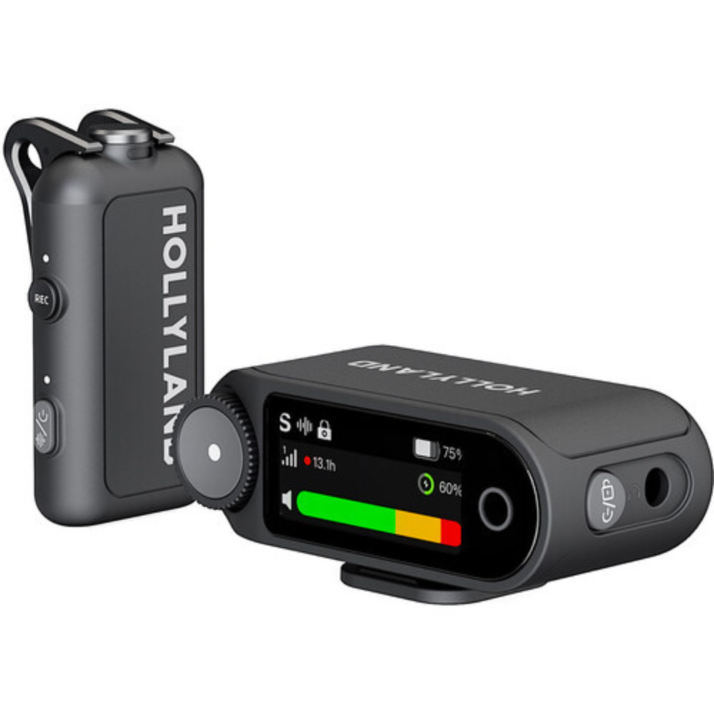 Hollyland LARK MAX 2 Wireless Microphone System with 5 to 25dB AI Noise Cancellation, 36-Hour Battery Life, Up to 4TX + 1RX and 340m Wireless Range, 2 OWS Monitor Earphones for Cameras, Mobile Devices, Vlogging, Interviews, Live Streaming