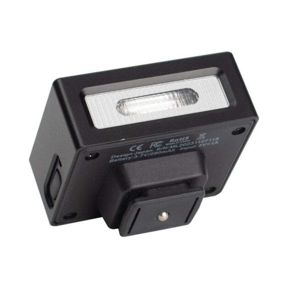 MEDALIGHT F1 Mini Camera Flash with Flash Diffuser, Portable Hot Shoe Flash for Sony, Canon, Nikon, Fuji, Panasonic, Leica, Olympus, Pentax & Other Digital Film Cameras, 1/500s Sync, Built-in Li-Battery, 4 Power Levels and Type-C Charging