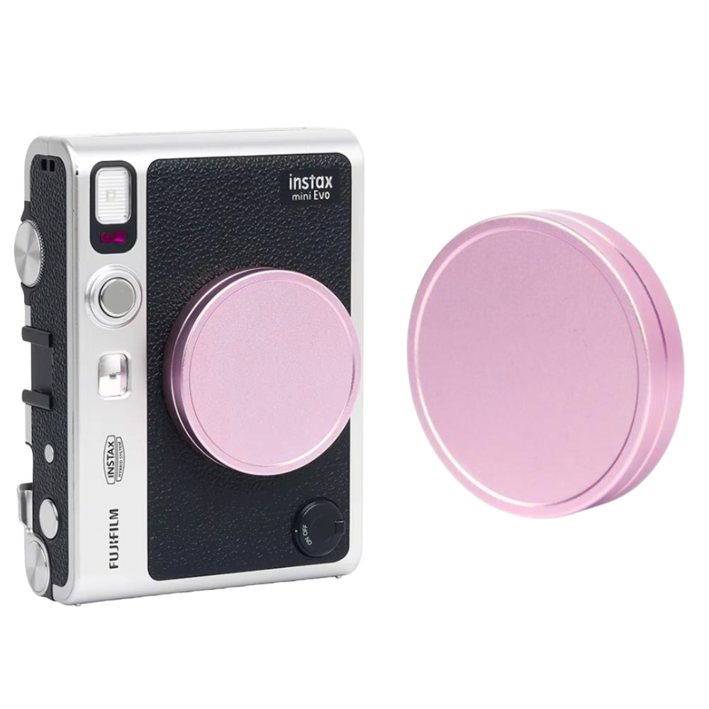 Pikxi Aluminum Protective Lens Cap for FUJIFILM Instax Mini EVO Instant Film Camera - Available in Black, Gray, Silver, Red, Purple, Rose Gold, Blue, Rose Pink Colors