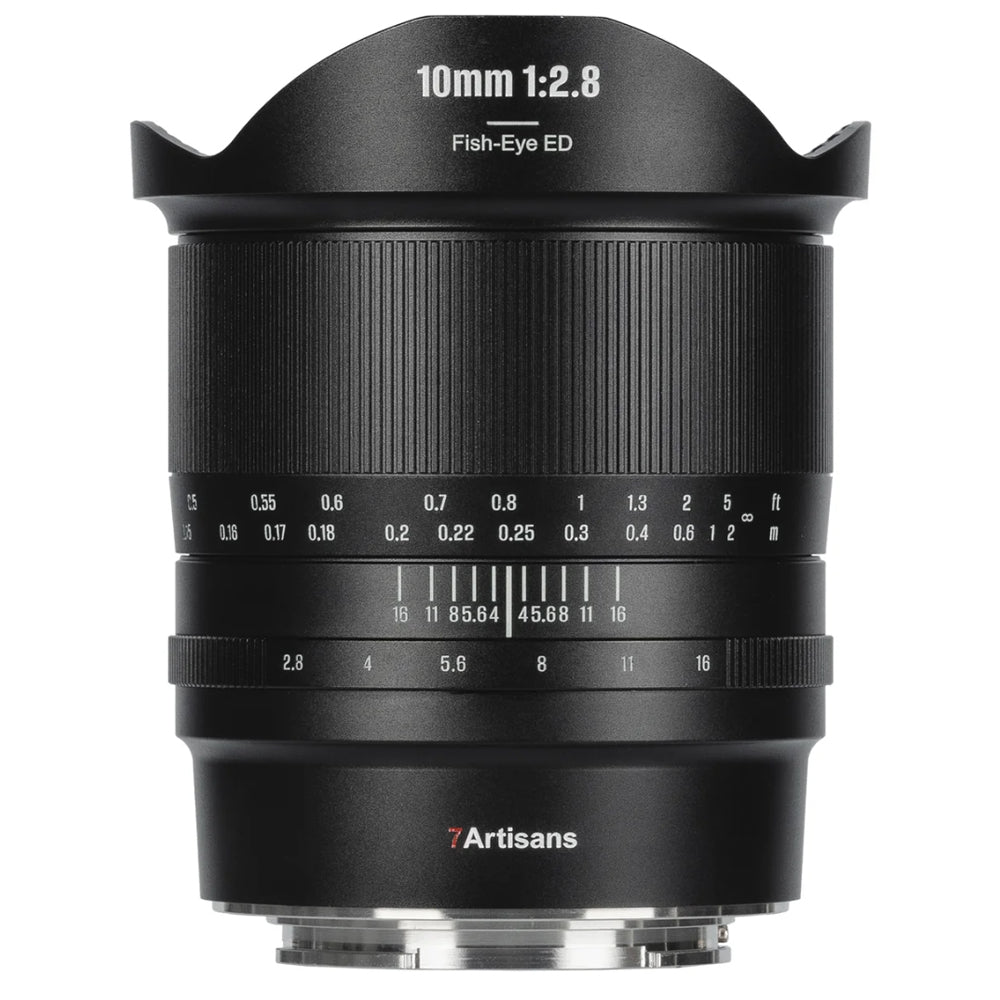 7Artisans 10mm F/2.8 Mark II Full Frame Format Nikon Z Mount Ultra Wide Angle Fisheye Prime Lens MF Manual Focus Large Aperture for Z30 Z5 Z50 Z6 Z7 Z8 Z9 Zf Mirrorless Cameras