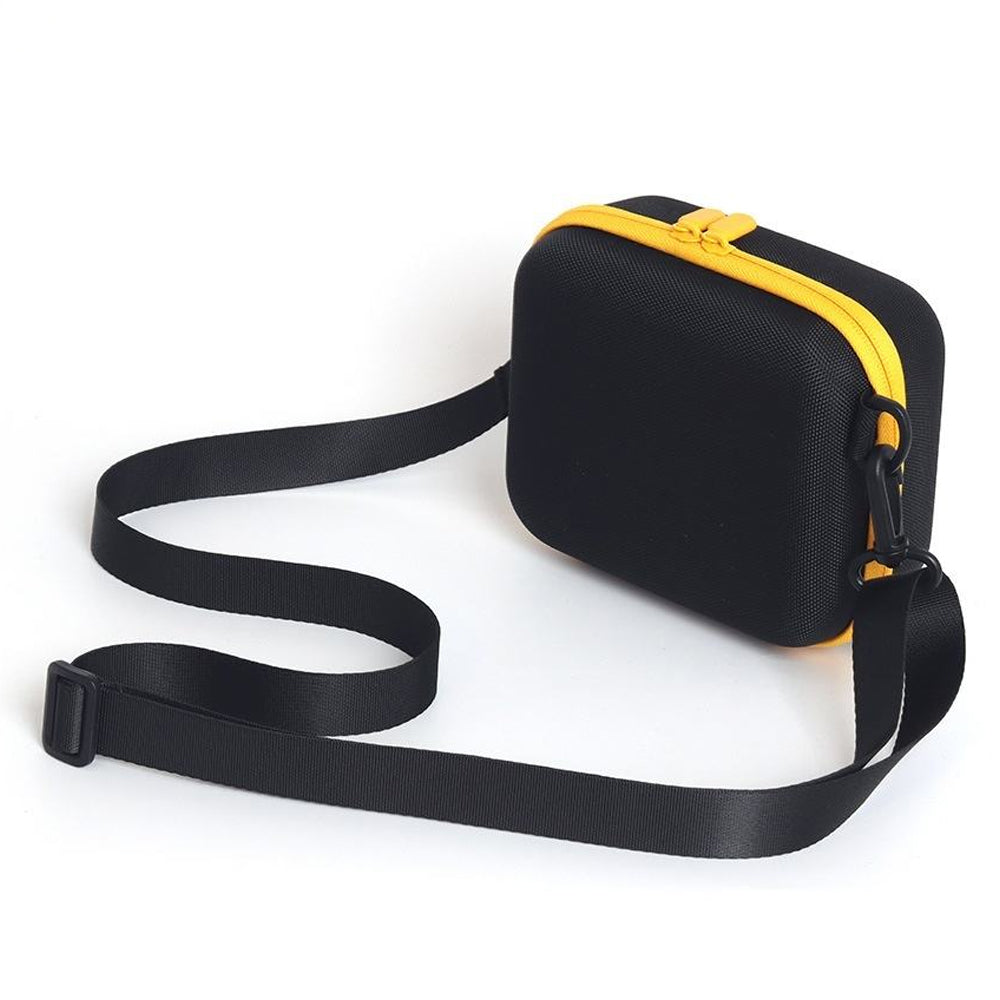 Pikxi Multipurpose Hard EVA Carry Case Storage Bag Organizer for FUJIFILM Instax Square SQ1/6/10/20/40 & Kodak C300R Instant Cameras with Inner Accessory Pocket with Zipper, Shoulder and Wrist Strap – Yellow Black