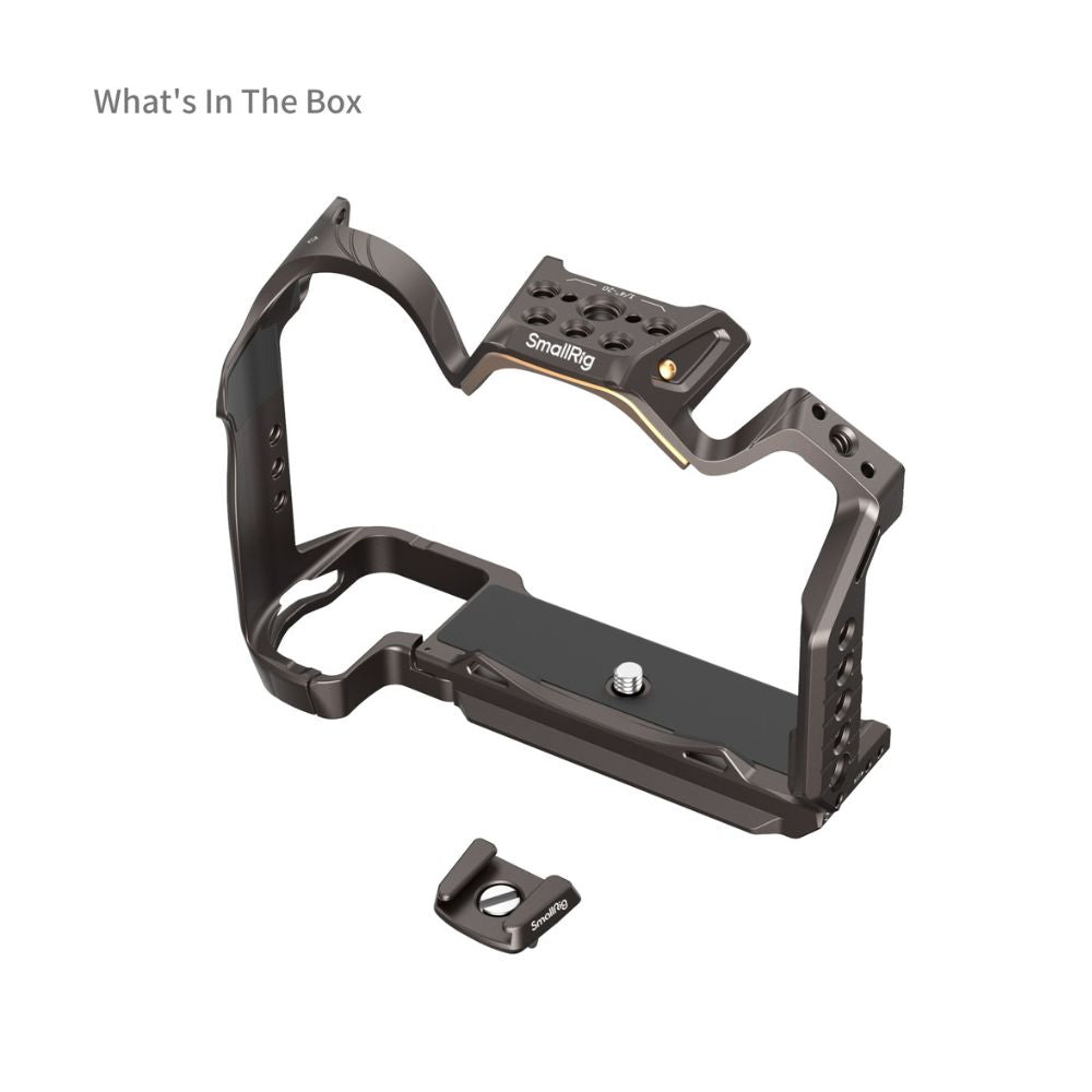 SmallRig Night Eagle Full Camera Cage Kit for Nikon Z6 III with Top Handle, Arca-Type Quick Release Base Plate, TO Rail, Cold Shoe Mount, 1/4"-20, 3/8"-16, M3 & M2.5 Threaded Holes for Attachments and Accessories | 4521 4522