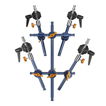 Godox Multi Reflector Array Grip Kit Set Bundle for KNOWLED LiteFlow Panel Lights with 39.3" / 29.5" / 19.6" / 9.8" Extension Rods, Ball Joint Arms, Single / Dual Knob Gags and Clamps for Lighting and Studio Equipment