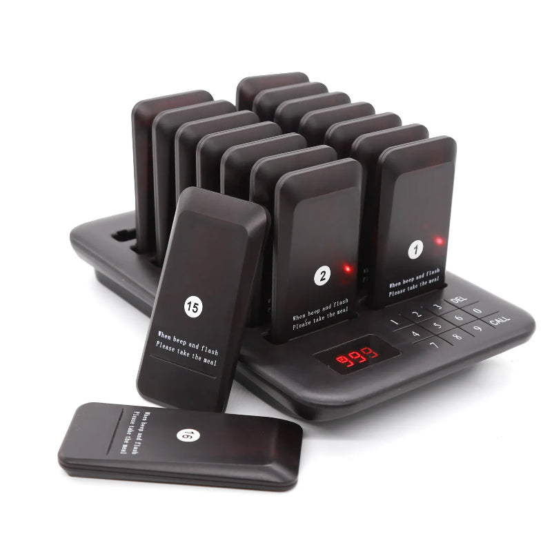 DAYTECH EP300 10Piece Set Coaster Buzzer Restaurant Guest Pager Call