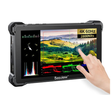 Desview / Bestview R7III 7" IPS LCD HDR Touchscreen Camera Field Video Monitor with HB 2800nits, 4K60 HDMI Resolution and Custom 3D LUTs for DSLR Mirrorless Camera