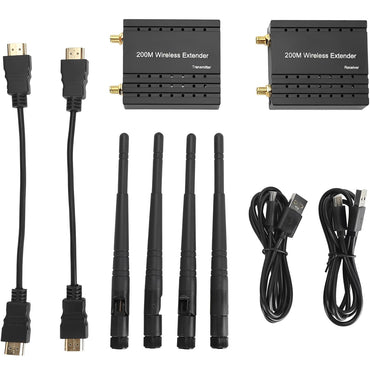 ArgoX Wireless Full HD HDMI Transmitter Receiver up to one-to-four Transmission Modes with Stereo Audio, 5.8GHz Dual Anten, 5G Frequency Bands and up to 1920x1080p/60Hz Resolution for TV, DSLR, Projectors, Camcorders, Laptops & Computers