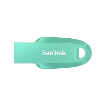 SanDisk Ultra Curve 512GB USB A 3.2 Gen 1 Flash Drive with 100MB/s Transfer Rate and RescuePRO Deluxe Support | Black, Mint Green, Indian Blue