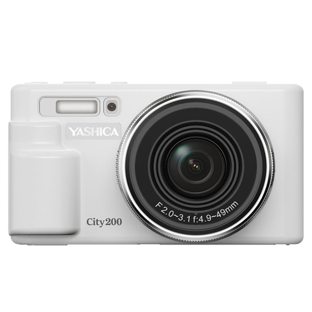 Yashica City 200 (DGC200) 13 Megapixel Point & Shoot Digital Camera CMOS Sensor, 10x Optical / 4x Digital Zoom, 4K Photo Video, 2.8" LCD Display, Max 256GB MicroSD Card Slot, 1250mAh Replaceable Battery & YASHICA App Support | Black, White