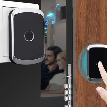 DAYTECH DB06-S Smart Wireless Doorbell Plug and Play AC 110V-240V Water-Resistant 300m Long Range Door Bell Buzzer with Adjustable Volume, 36 Chimes and Tunes for Home Office Indoor and Outdoor Installation (GOLD)