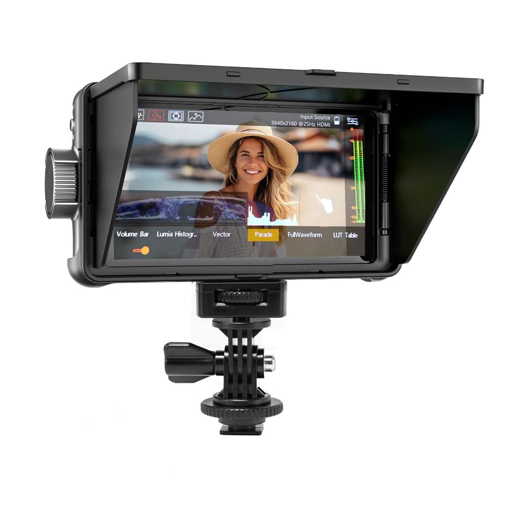 Viltrox DC-550 Lite 5.5" Full HD Touchscreen LCD Display Camera Monitor with 1200 Nits Brightness, 178° Ultra-wide Viewing Angle, Custom 3D LUTS, USB Type C Power Interface, HDMI 1.4 Output & Input Ports for Sony, Canon, Nikon