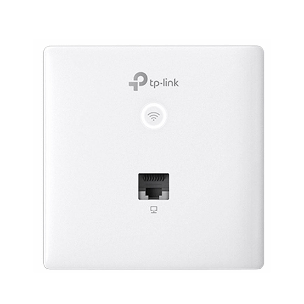 TP-Link AC1200 Wall-Mounted Wireless MU-MIMO Gigabit Dual Band Wall Plate Access Point with 867Mbps at 5GHz, 300Mbps at 2.4GHz, Uplink / Downlink RJ45 Port, PoE / PoE Passthrough, Beamforming, Omada SDN, Load Balance | EAP235 EAP230