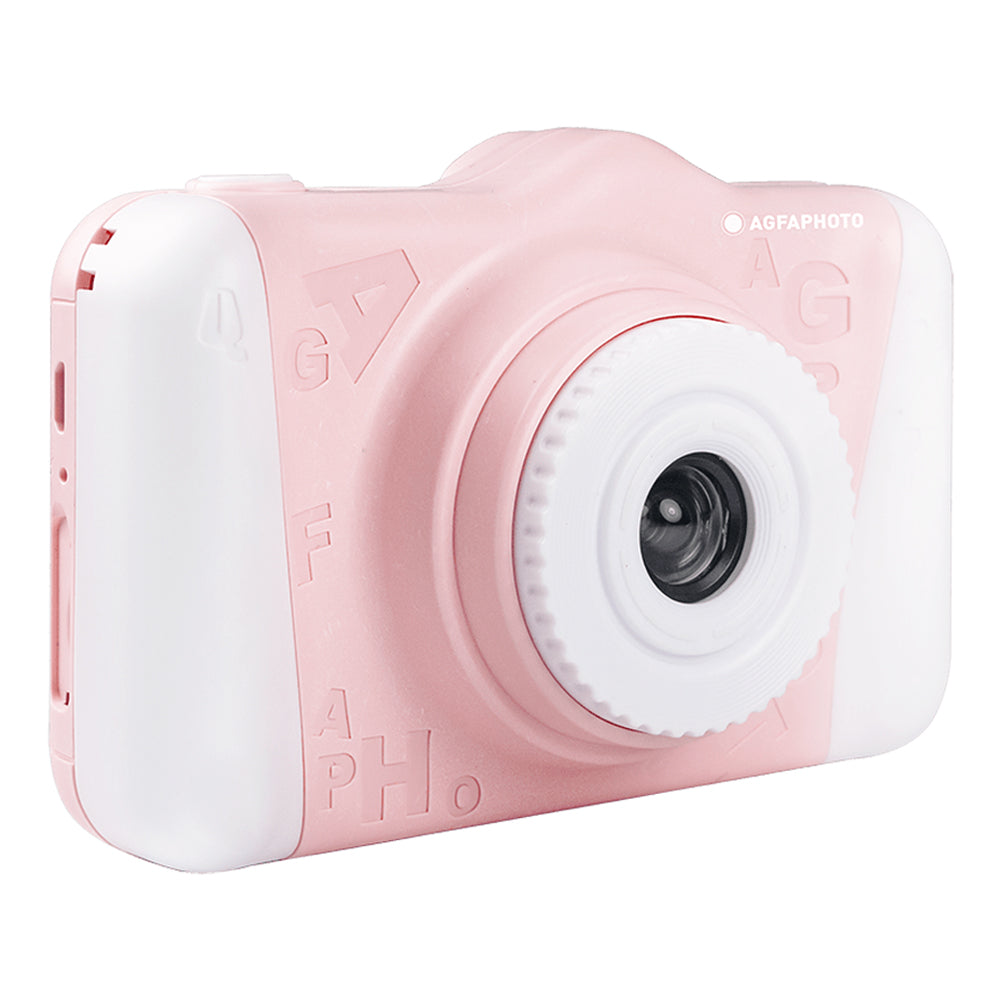 AGFAPHOTO Realikids Cam 2 (ARKC2) 12MP Digital Camera with CMOS Front / Rear Sensor, HD 1080p Video Capture, 3.5" LCD Screen Display, 600mAh Interl Battery and Max 32GB Memory Storage Support for Point and Shoot Photo Video | Blue, Pink