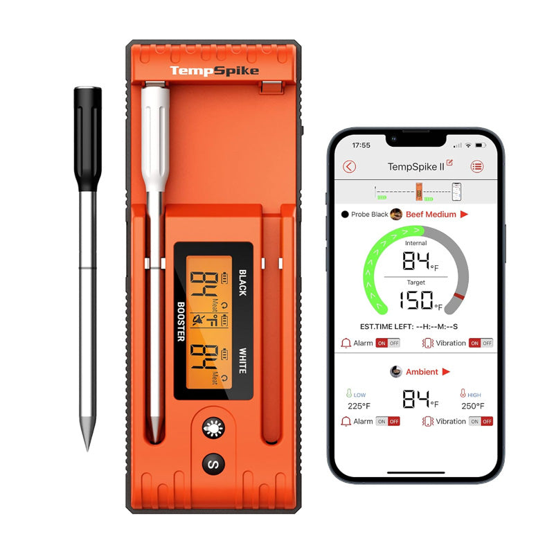 ThermoPro Twin TempSpike Plus Wireless Meat Thermometer for Oven, Grill, Sous Vide, BBQ and Smoker