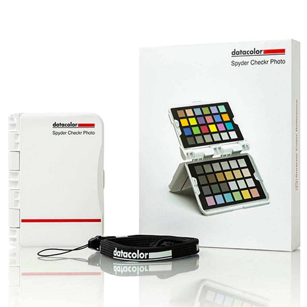 Datacolor Spyder Checkr Photo Portable Color Chart and Calibration Tool with 48 Ultra-Matte Finish Color Targets, 4 Interchangeable Cards, and Ergonomic Case for Digital Camera Photography and Studio Equipment | SCK300