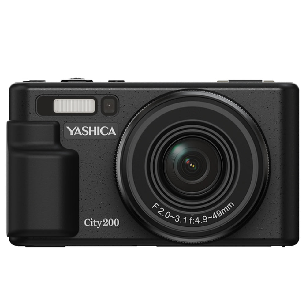 Yashica City 200 (DGC200) 13 Megapixel Point & Shoot Digital Camera CMOS Sensor, 10x Optical / 4x Digital Zoom, 4K Photo Video, 2.8" LCD Display, Max 256GB MicroSD Card Slot, 1250mAh Replaceable Battery & YASHICA App Support | Black, White