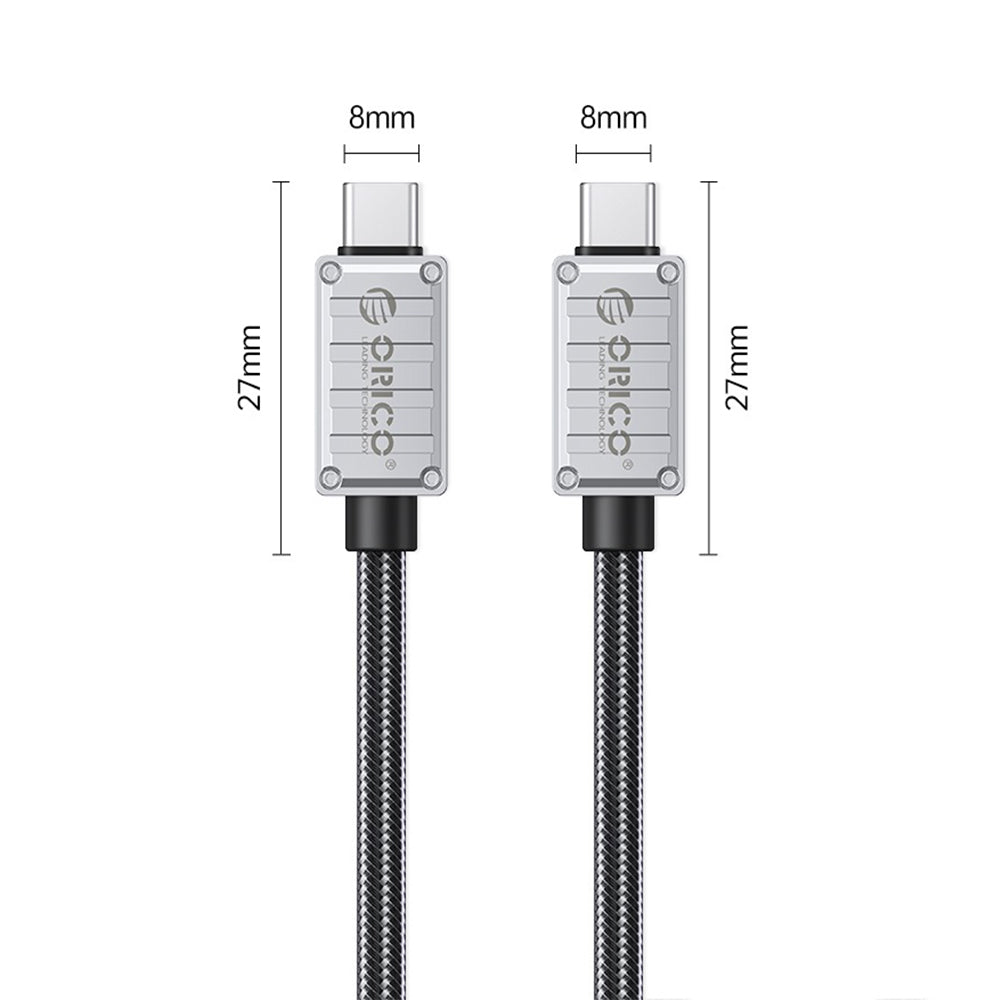 ORICO (3m) Thunderbolt 3 USB C to USB C Fast Charging Data Cable PD 240W 8K 60Hz Video with 400Gbps Transfer Rate, Aluminum Alloy for Smartphones, Laptop, PC | 240A1