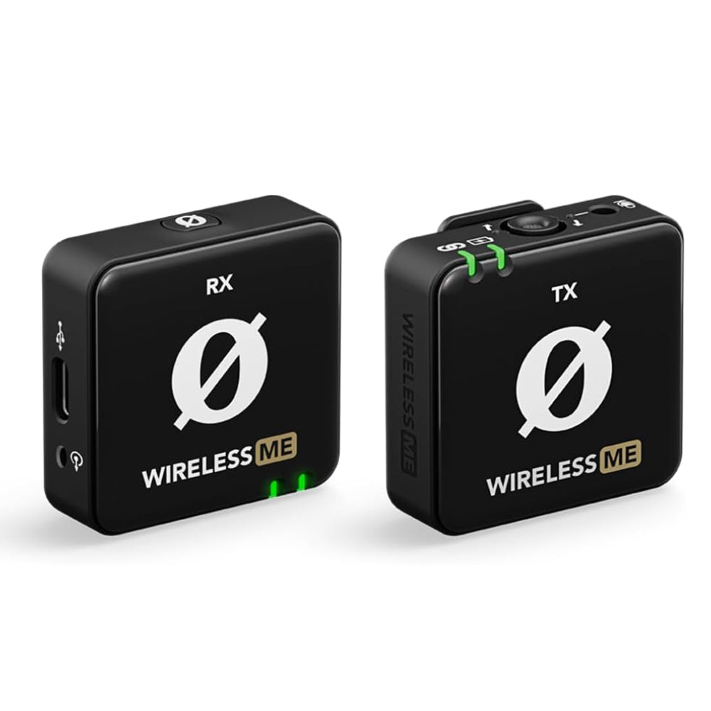 RODE WIRELESS ME 2 Person TX + TX + RX Omnidirectional Condenser Lavalier Microphone USB Type-C Dual Channel with 2.4Ghz Max 100m Range, GainAssist Technology, 7Hrs Battery Life for Interviews, Vlog and Reporting