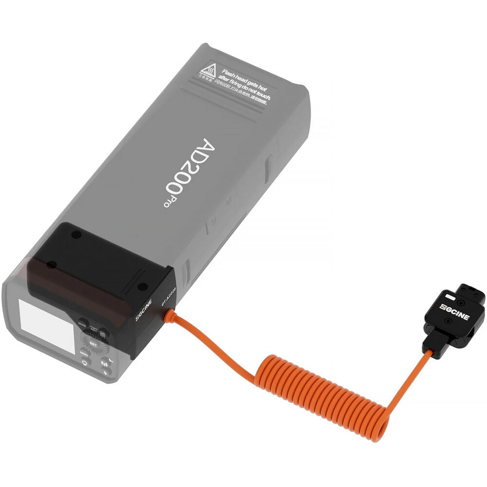 ZGCINE D-Tap AD200 Series Dummy Battery Replacement for GODOX AD200, AD200Pro, AD300Pro, AD200Pro II Light Flash Speedlight Braided Power Cable | Continuous Power Supply for Studio Portrait Photography & Production | DT-AD200