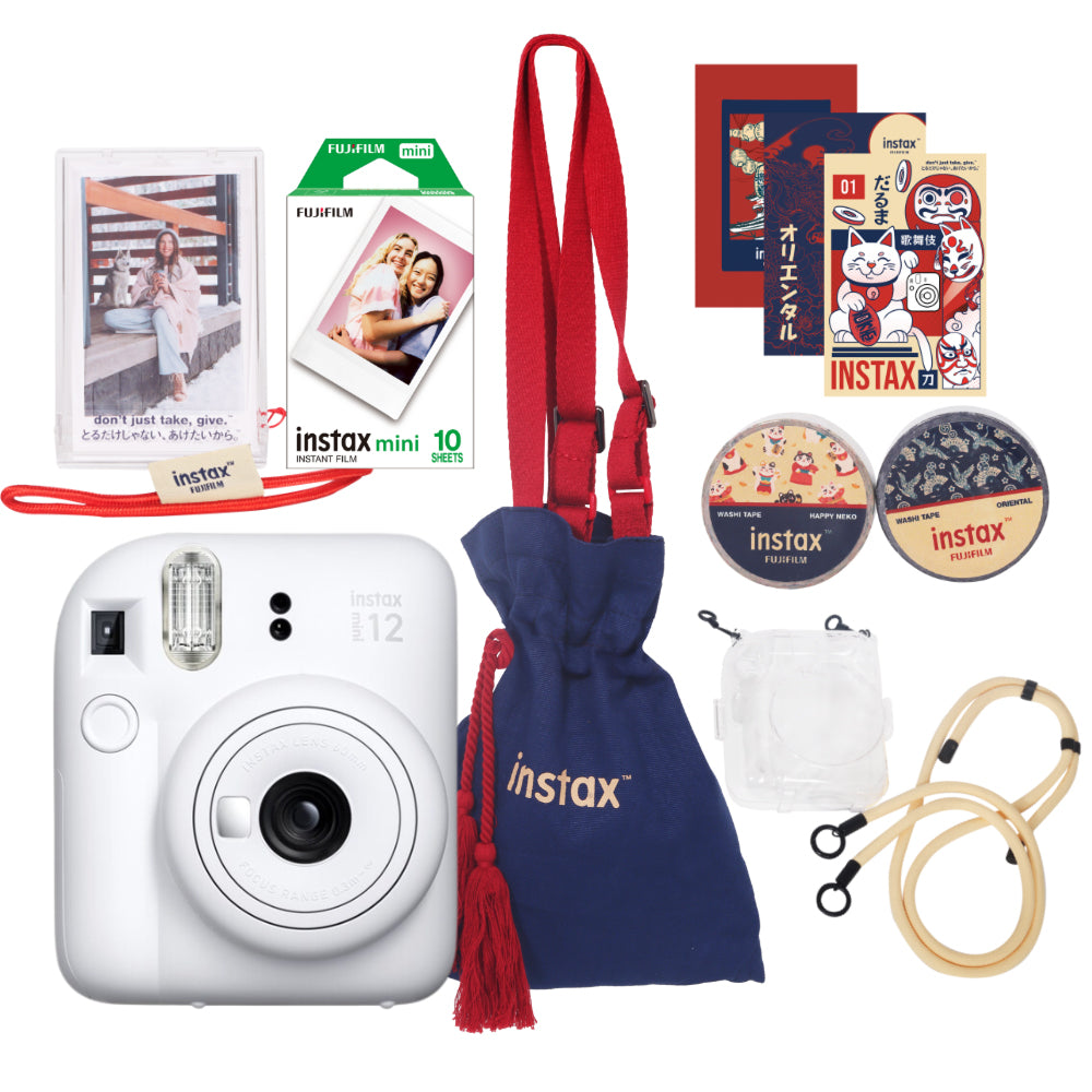 FUJIFILM Instax Mini 12 Oriental Pop Package Instant Camera Bundle Pack