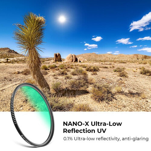 K&F Concept Nano-X Series Ultra Low Reflection Premium Optical Camera Lens UV Filter Water and Dust Proof UHD MRC 28-Layer Nano-Coated for Photography | 95mm