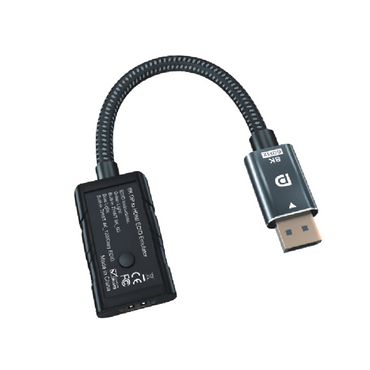 ArgoX HDP03 DisplayPort (DP) to HDMI EDID Emulator – Supports 8K 60Hz, 4K 120Hz, HDR10, Dolby Vision, VRR, Max 48Gbps Bandwidth, 7.1 Channel Audio, Dolby Atmos, DTS:X, with Indicator Light & EDID Switch Button for Stable HDMI Output