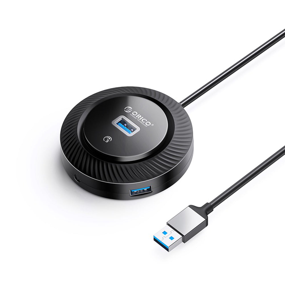 ORICO 4-IN-1 USB HUB 5GBPS (0.3M,1.8M) USB-A Cable with 3.5mm Audio/Microphone Output & 3-Port USB 3.0 | Windows, Linux & macOS Support | for PCs, Computer Desktops & Laptops | USB Hubs & Docking Stations | YK4-U3