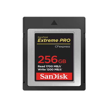 SanDisk Extreme PRO 512GB 256GB 128GB 64GB CFExpress Type B XQD Memory Card with Max 1700MB/s Read / 1400MB/s Write Speeds, RAW 4K Video Capture and RescuePRO Deluxe Support