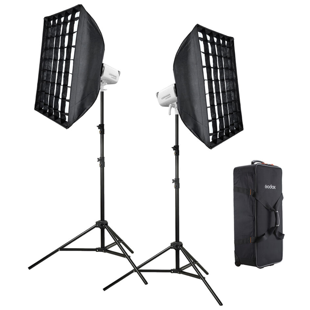 Godox Litemons LA300R RGB / LA300BI Bi-Color 330W LED Studio Monolight Bowens S Mount with Special Light Effect Presets, NFC Connection, Onboard and Wireless App Controls with Bluetooth Max 30m Range for Photography Studio Lighting