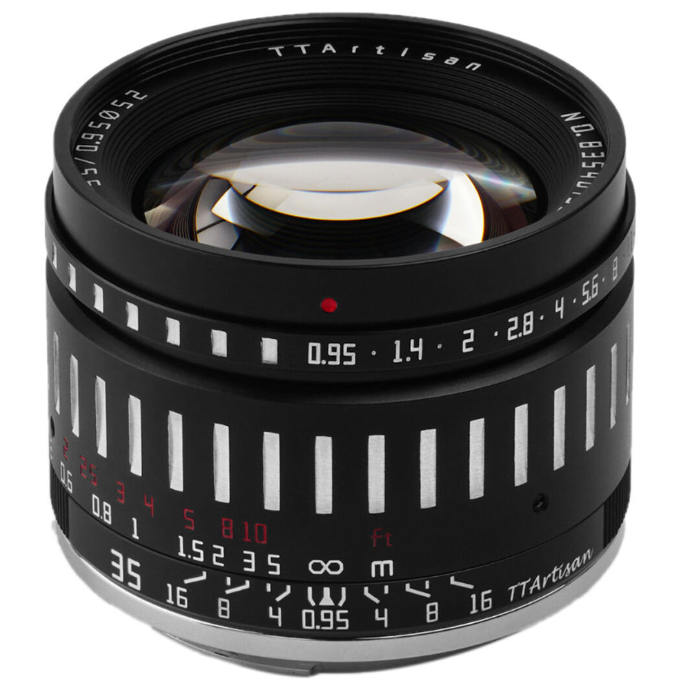 TTArtisan 35mm F/0.95 APS-C Format Sony E | Nikon Z | FUJIFILM X | Canon RF Mount Ultra Fast Prime Lens Large Aperture Full Metal Body, MF Manual Focus, 14" Focusing Distance, Clicked Aperture Ring for Smooth Bokeh, Low Light Photography