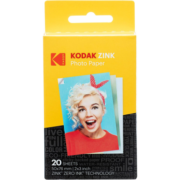 KODAK ZINK Premium Sticky‑Back Photo Paper 20 / 50 Sheets Pack – 2x3" (50x76mm)