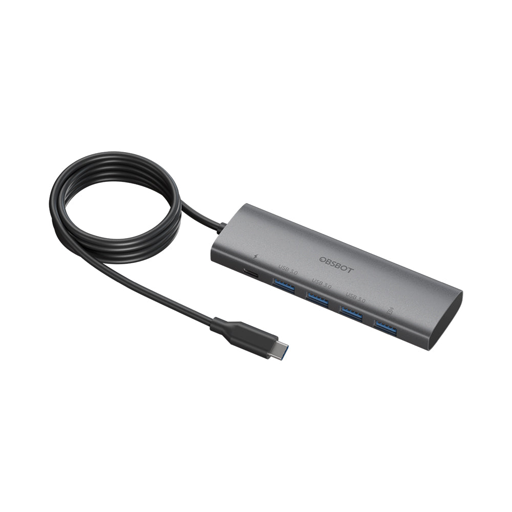OBSBOT 3-in-1 USB Type-A 3.0 Hub with 5Gbps High Transmission Speed for Tiny / SE / 2 / 2 Lite / 4K & Meet / SE / 2 / 4K PTZ Streaming Camera and Webcam
