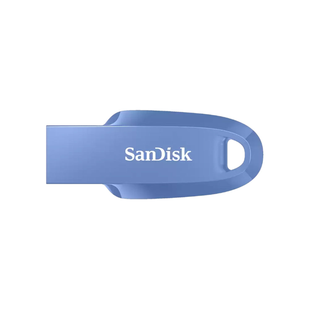 SanDisk Ultra Curve 512GB USB A 3.2 Gen 1 Flash Drive with 100MB/s Transfer Rate and RescuePRO Deluxe Support | Black, Mint Green, Indian Blue
