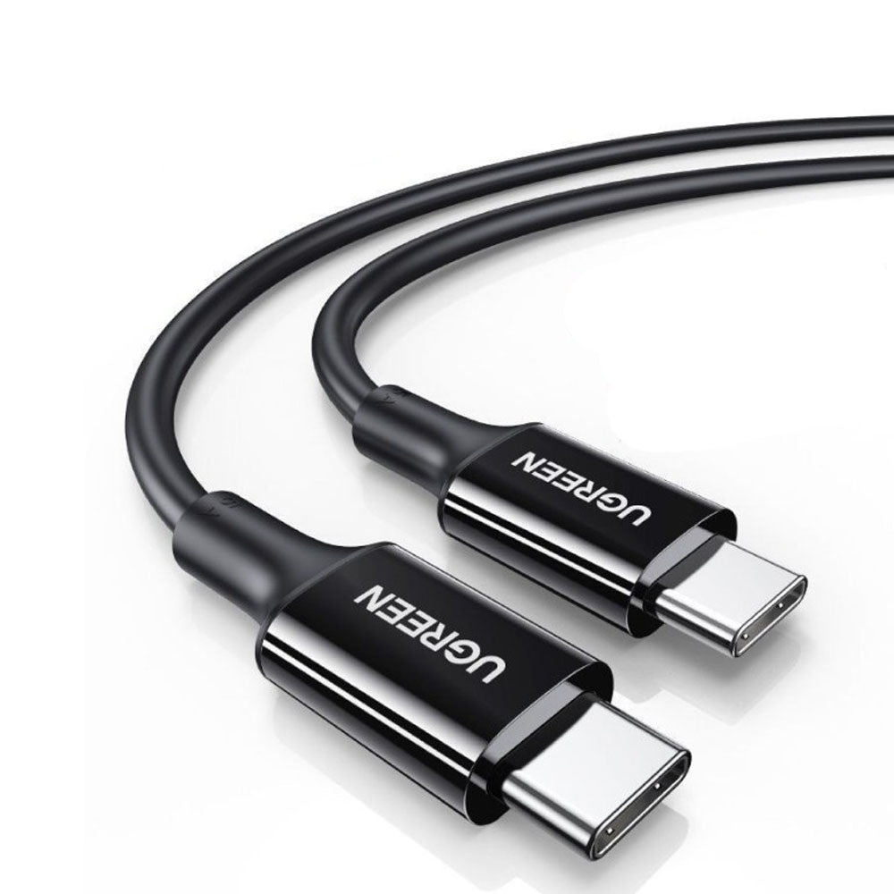 UGREEN 1-Meter USB Type-C PD 100W Fast Charging and Data Cable Male to Male with 5A Max 480Mbps Transfer Rate, Silicone PVC Jacket, and Multi-Layer Shielding for PC Desktop Laptop Android Mobile Phone Tablet Smartphone Cellphone