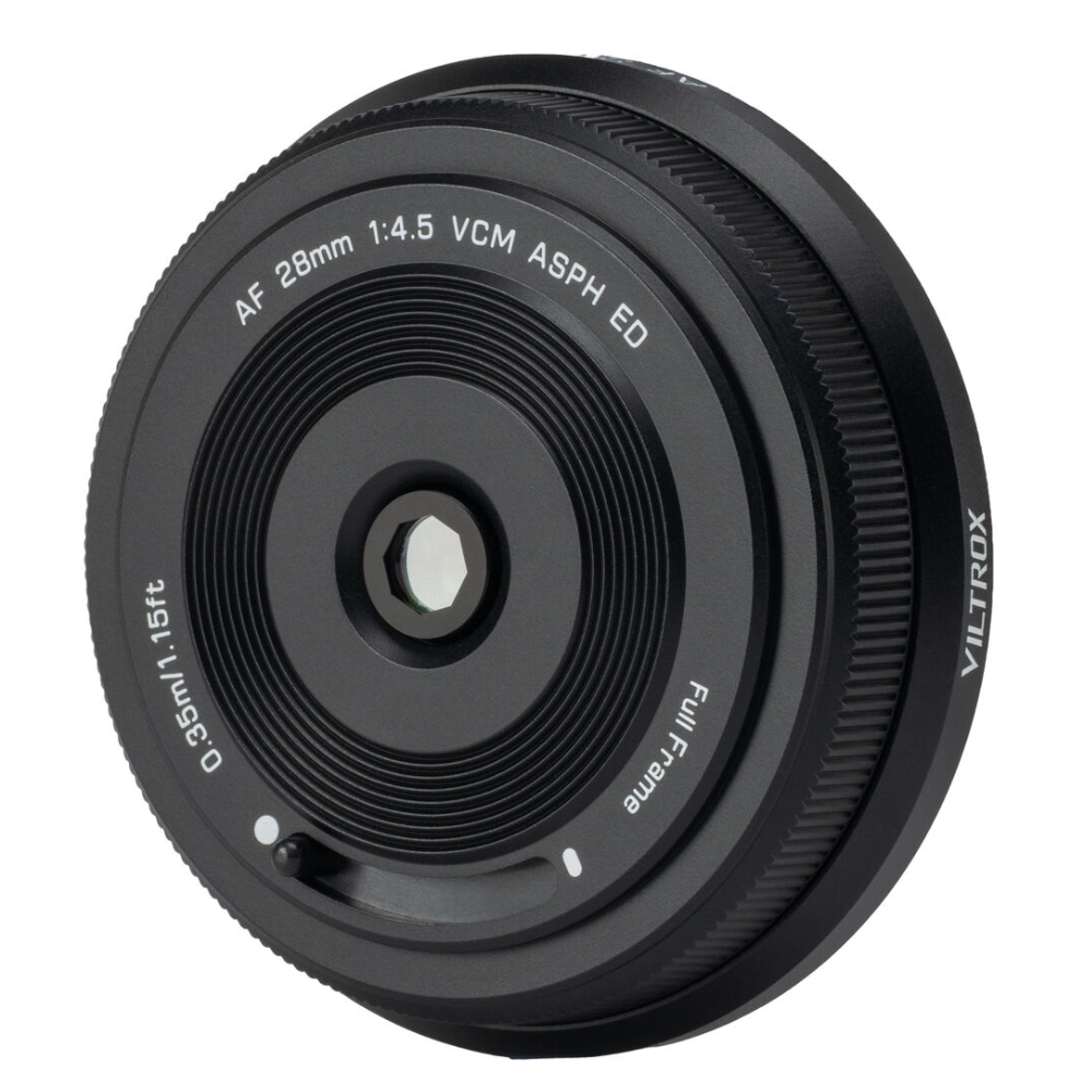 Viltrox AF 28mm f/4.5 FE VCM ASPH ED Sony E-Mount | Nikon Z | FUJIFILM XF Mount Auto Focus Prime Pancake Lens with Full Frame Optics and APS-C Format with Ultrathin Design, STM Motor for Sony, Nikon, Fujifilm Mirrorless Cameras