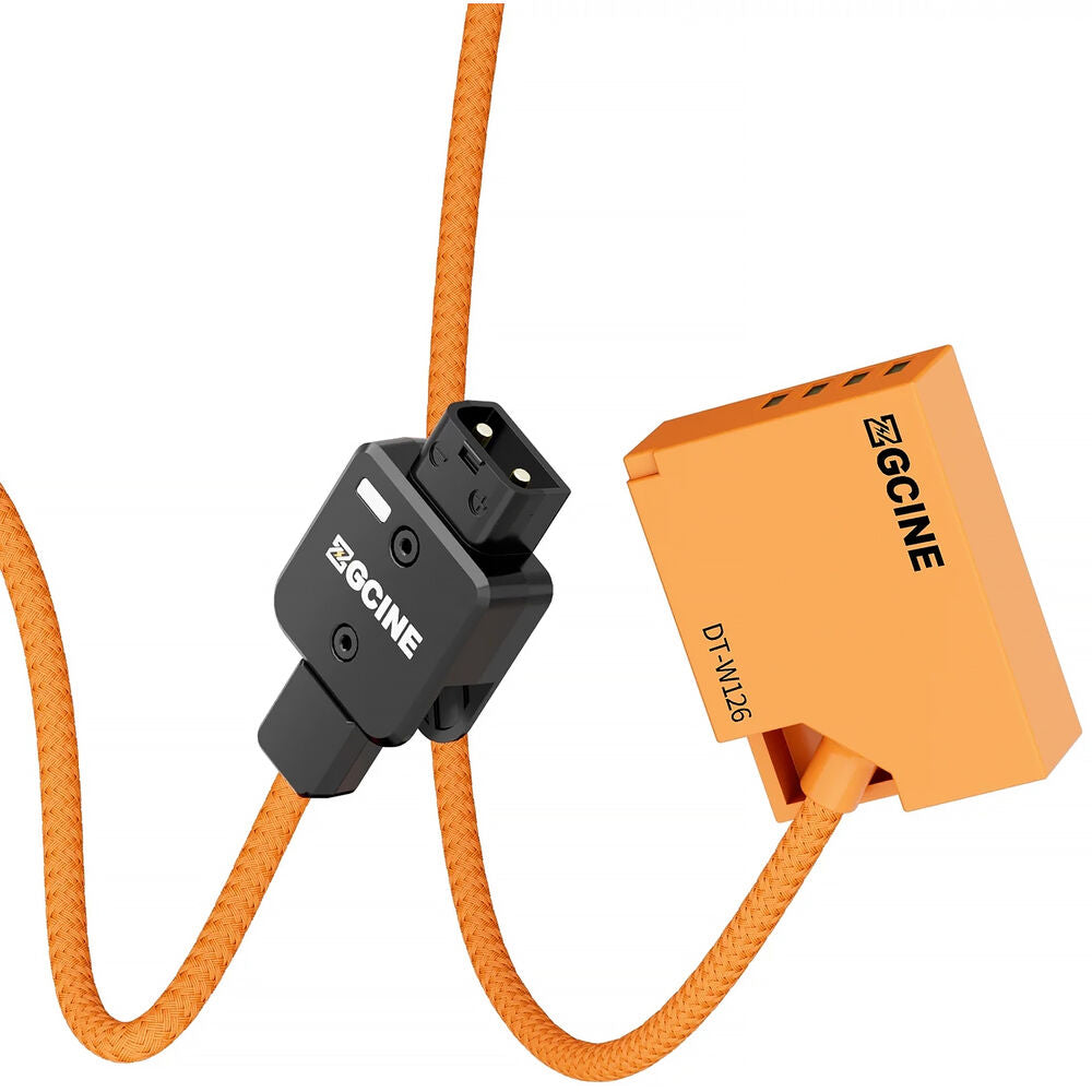 ZGCINE D-Tap W126 Dummy Battery Replacement for FUJIFILM X-H1, X-Pro3, X-T200, X-E4, X-A10, X-M1, X100VI NP-W126 Camera Batteries | Continuous Power Supply for Video Recording, Live Streaming & Production | DT-W126