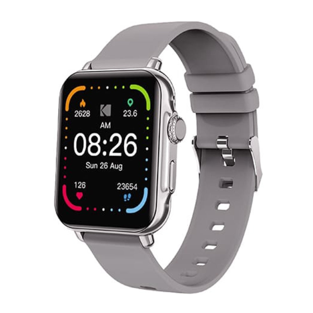 KODAK SW-7203 / SW-7204 Smart Watch IP68, Bluetooth 5.3 / 5.0, 1.85" / 1.28" HD Full Touchscreen Display, 260mAh / 200mAh Max 5 Days Battery Life, Mobile GPS, Health Monitoring, Multiple Preloaded Watch Faces | Black, Silver