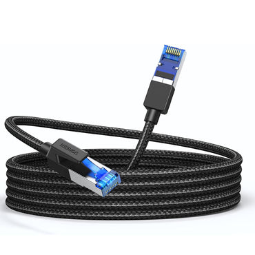 UGREEN 20 Meters CAT 8 Nylon Braided RJ45 LAN Ethernet Network Cable with 40 Gbps Data Speed 600MHz Bandwidth for Home and Office Networking - 30800 |