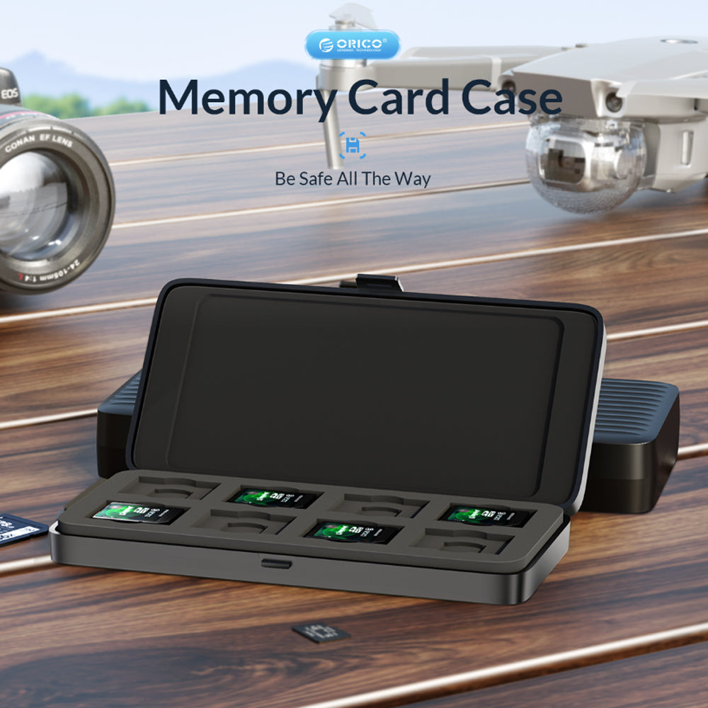 ORICO 26 TF + 8 SD Card Slots Data Storage Case Box with Dustproof, Anti Static, Shockproof Protection | MSCD-1