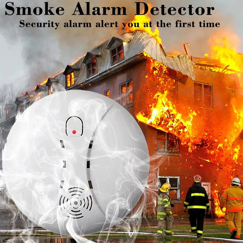 DAYTECH Photoelectric Wireless Smoke Detector Fire Preventive Alarm System for Home, Office, School, Hotel, Hospital, Restaurant Indoor Establishments | SM02