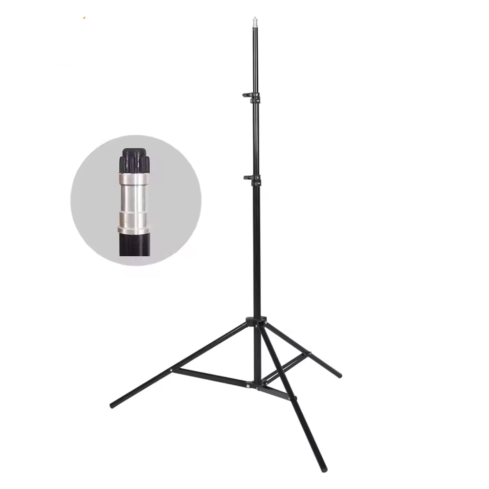 Godox 302 / 303 / 304 3-Section Aluminum Studio Light Stand with 260CM Max Height, Spring Load Locking T-Knobs and Universal Spigot for Studio and Lighting Equipment