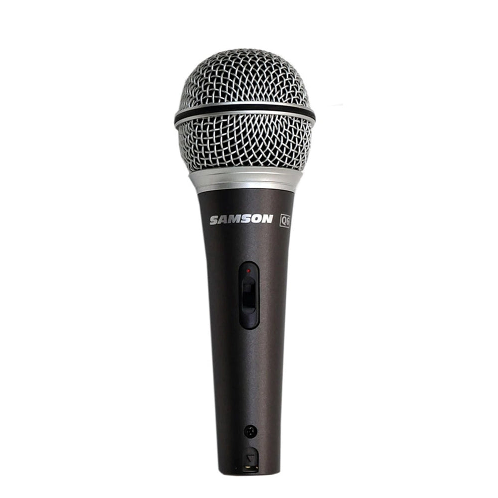 Samson Q6CL 3-Pack Professiol Supercardioid Dymic Microphone Bundle Set Kit with Mic Clip & 18' XLR Cable for Vocal and Instrument Recording, Studio, Live Performance, Karaoke, with 80Hz to 15kHz Frequency Response