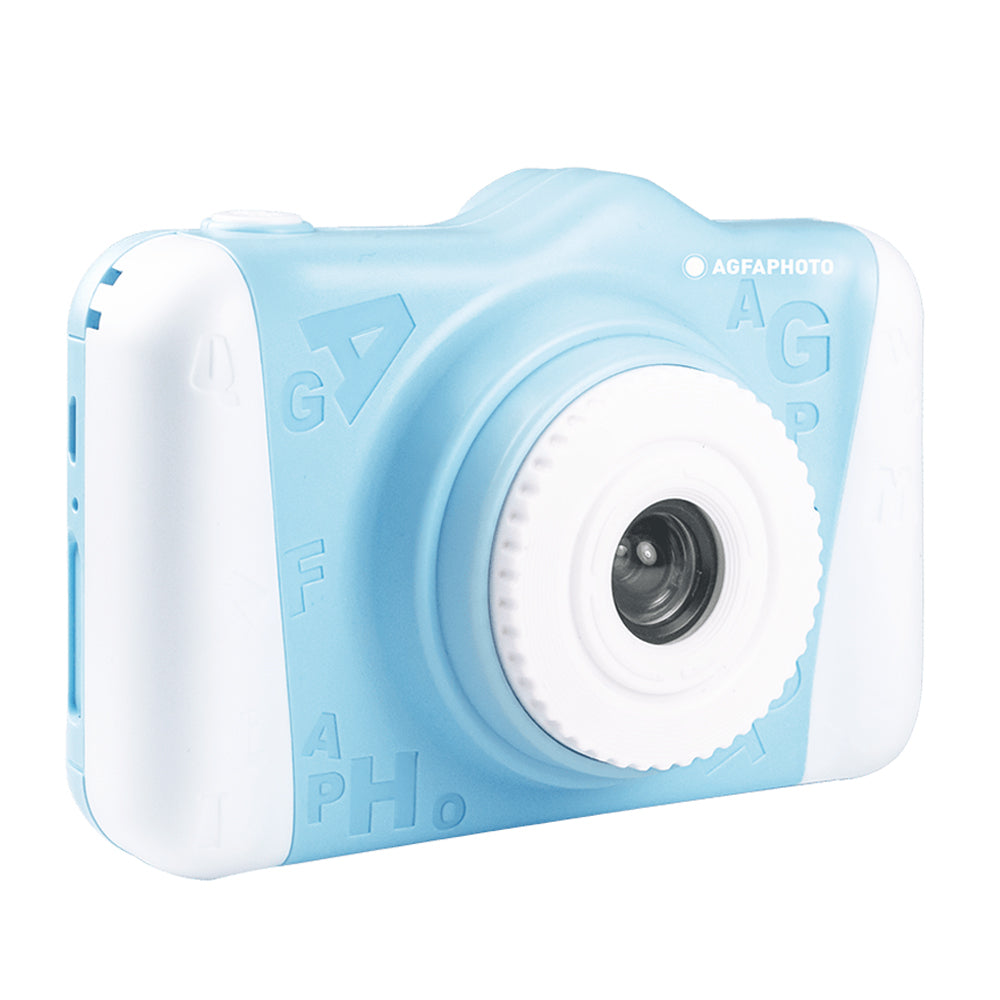 AGFAPHOTO Realikids Cam 2 (ARKC2) 12MP Digital Camera with CMOS Front / Rear Sensor, HD 1080p Video Capture, 3.5" LCD Screen Display, 600mAh Interl Battery and Max 32GB Memory Storage Support for Point and Shoot Photo Video | Blue, Pink