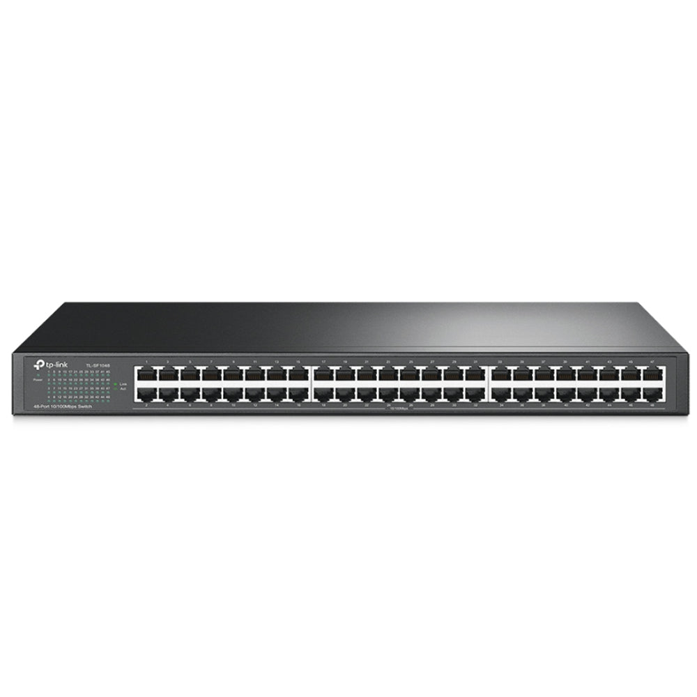 TP-Link 19" 48 Port 10/100Mbps Rackmount Network Switch Fast Ethernet RJ45 Network Hub with Full / Half Duplex Mode and Auto-Negotiation and Auto-MDI/MDIX | TL-SF1048