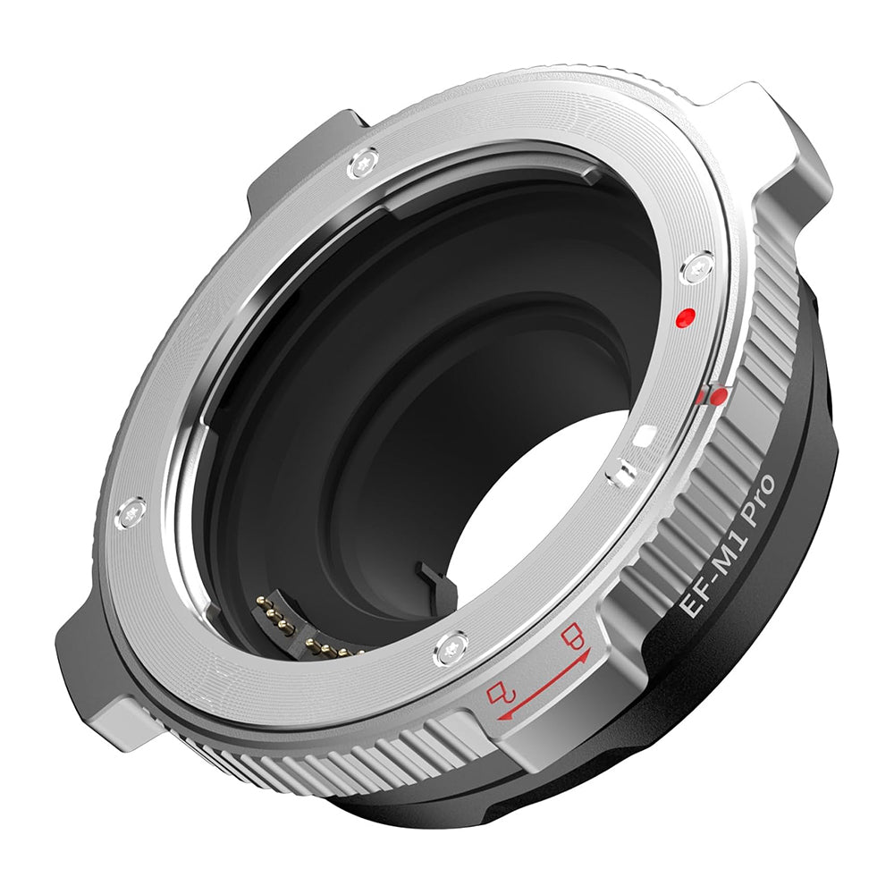 Viltrox EF-M1 Pro Lens Mount Adapter for Canon EOS EF / EF-S Series Lenses to Panasonic Olympus M43 MFT Digital Cameras with Rotary Lock, USB Type-C Port, EXIF Sigl Transmission and IS Anti Shake Function
