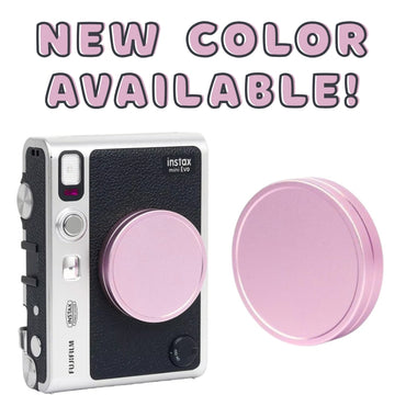 Pikxi Aluminum Protective Lens Cap for FUJIFILM Instax Mini EVO Instant Film Camera - Available in Black, Gray, Silver, Red, Purple, Rose Gold, Blue, Rose Pink Colors