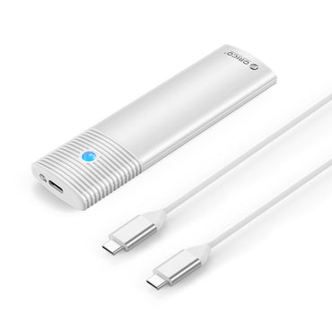 ORICO M.2 NVMe / NGFF SATA Dual Protocol SSD Solid State Drive Enclosure with USB Type-C 3.2 Gen2 Output, 10Gbps Transfer Rate, 4TB Max Capacity and LED Indicators for Windows, Mac OS, Linux | PWDM2-G2 | Black, White, Blue, Pink