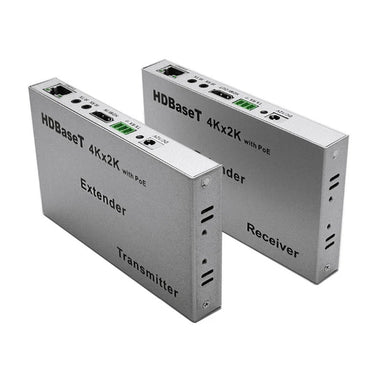 ArgoX 4K HDMI 1.4 HDBaseT Extender Transmitter and Receiver Set with 100m Range, 3D Video Support, RJ45 Ethernet PoE, IR Remote Control, and RS232 Serial Port | HDES07