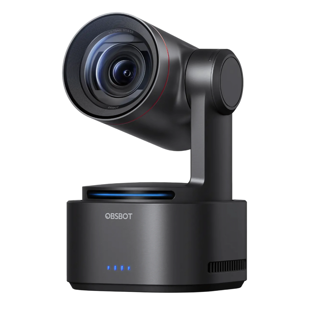 OBSBOT Tail 2 AI-Powered 4K PTZR Streaming Camera with Intelligent Auto Tracking, Up to 12x Zoom, Multi-Cam Support, NDI | HX3 Connectivity, 3-Axis Gimbal, Horizontal & Vertical Rotation for Smartphones, Tablets, Computers and Laptops
