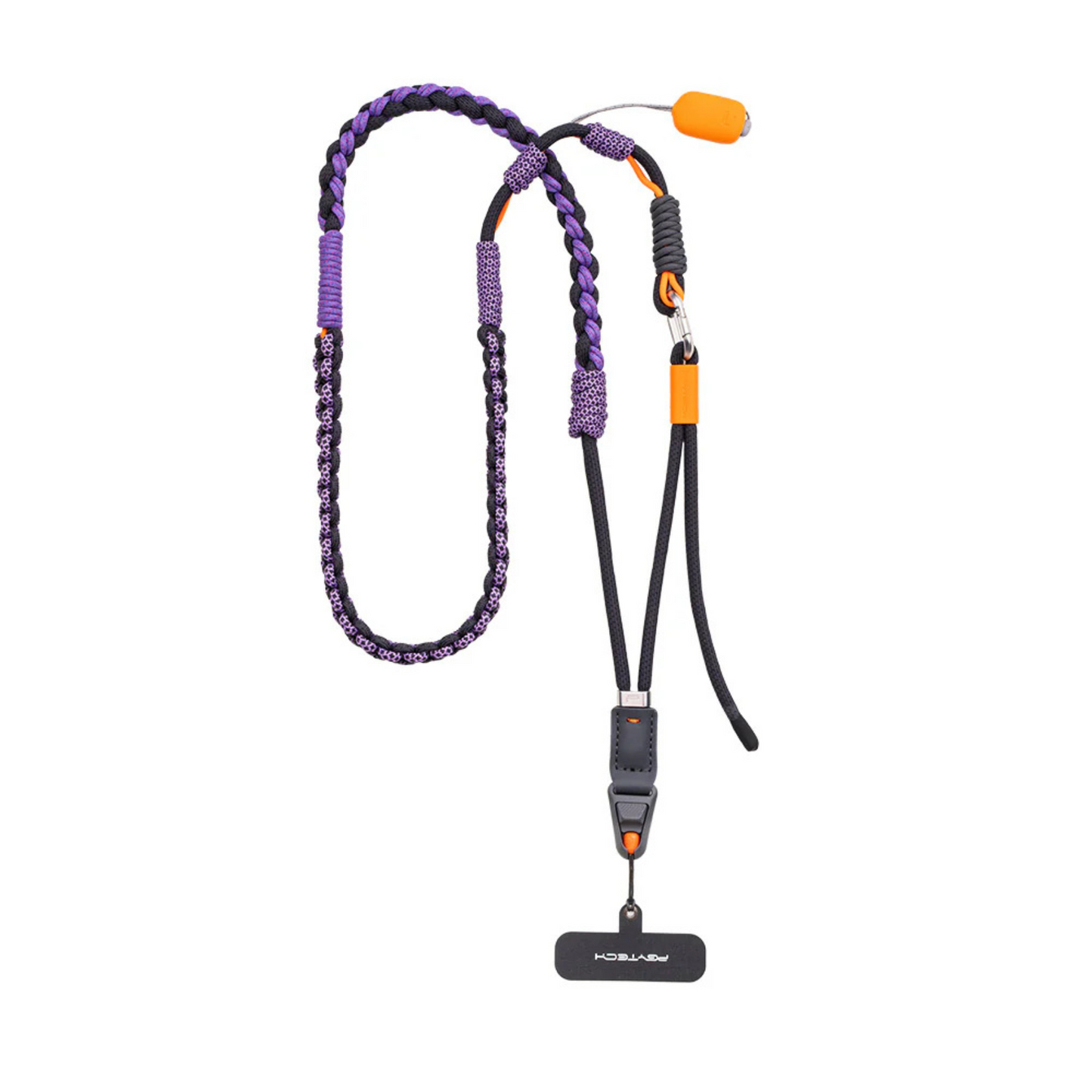 PGYTECH LinkGo Phone Photography Braided Strap with QR Quick Release Strap for Smartphones, 10KG Load Capacity, Adjustable Length and Buckle Design ( Stellar Black, Coral Pink, Sea Blue, Mint Green, Aurora Purple )