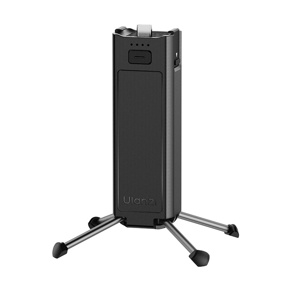Ulanzi PK-12 Mini Quadpod Powerbank 4800mAh Battery Handle for DJI Osmo Pocket 3 with Quick Release Design, Pull Out Stand, USB-C Plug, 1/4" Thread, Wirst Strap Lanyard | C056